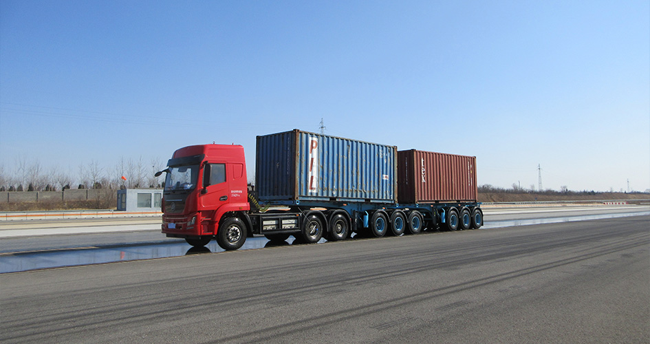 Dual Smartrailer test in Shandong China
